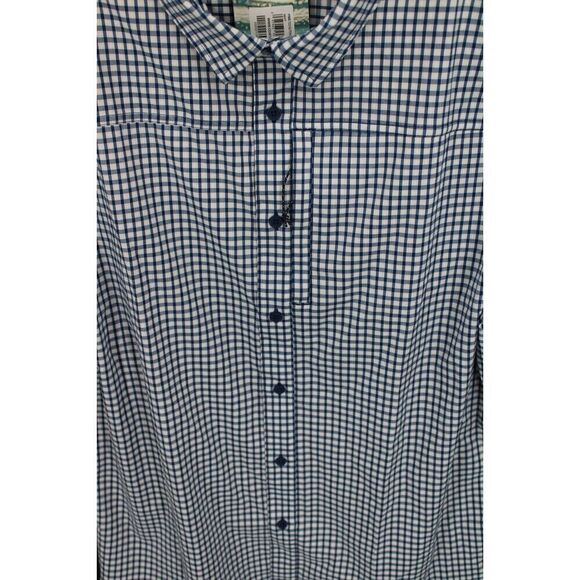 Costa hybrid tech button down plaid large - Picture 4 of 7